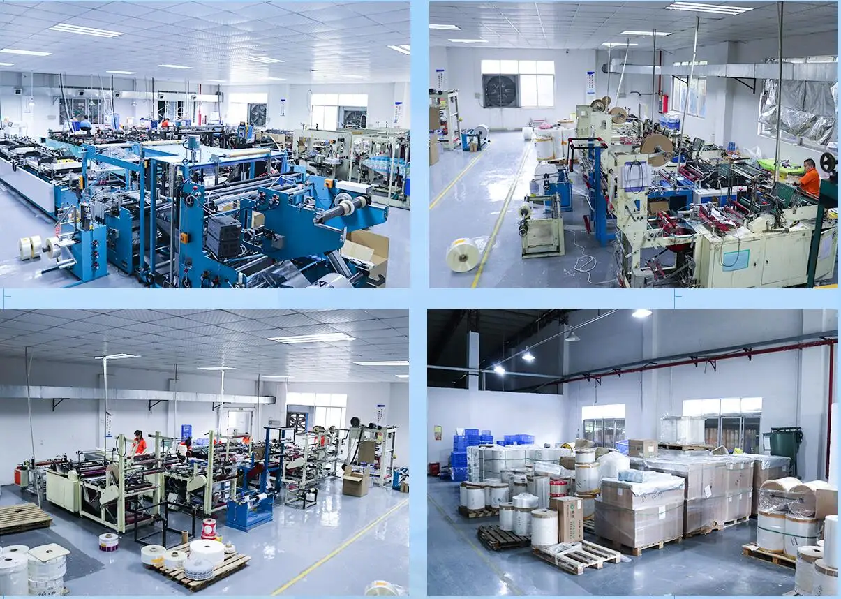 Resealable transparent custom poly bag packaging clear plastic poly opp bags for clothing