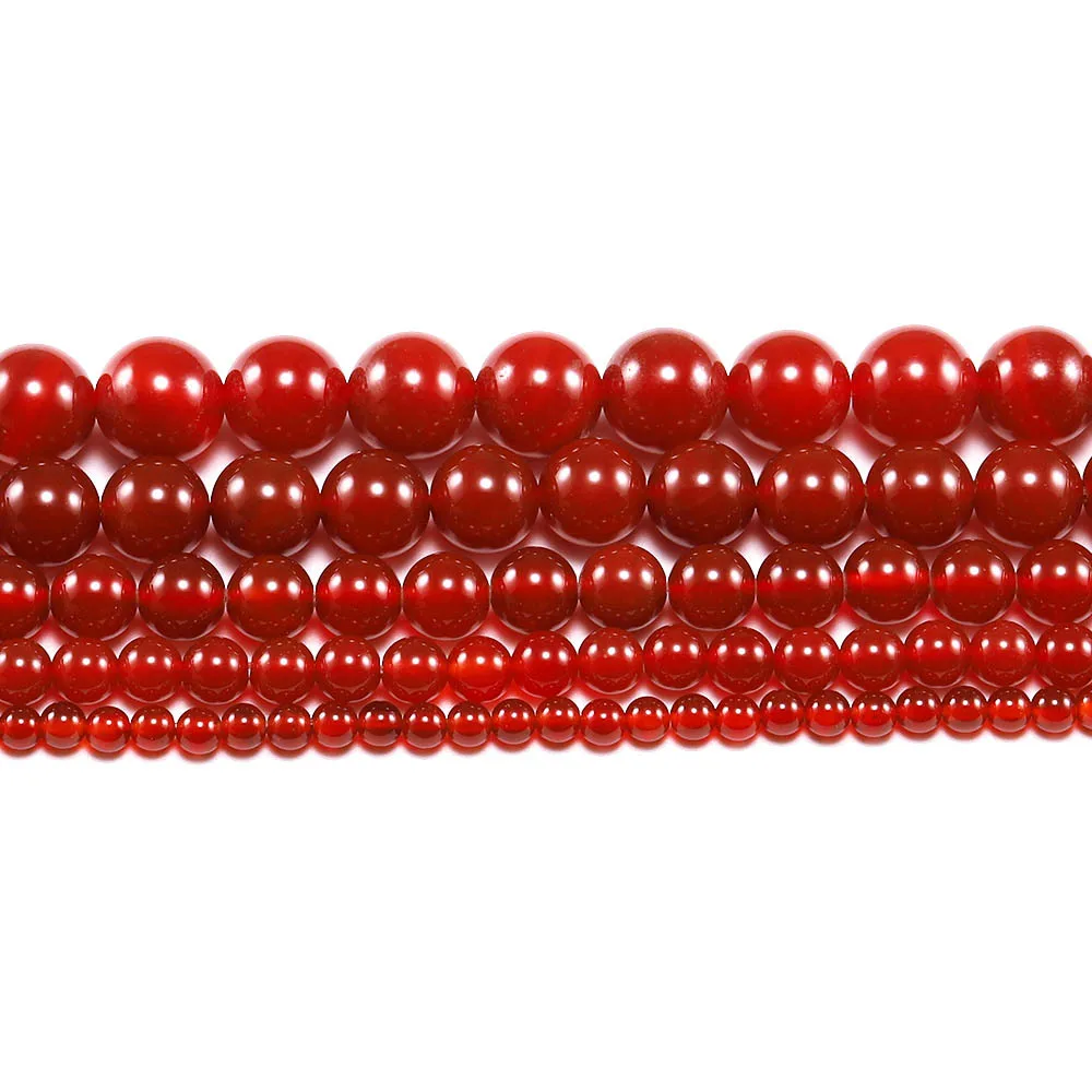 coral beads Red Coral Stone Beads Round Loose Spacer Beads for Jewelry Making DIY Charms Bracelet Necklace Accessories