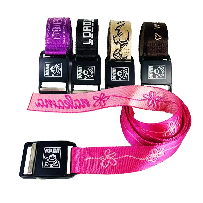 Ремень из жаккардовой нейлона с металлической пряжкой 1 5 дюймов