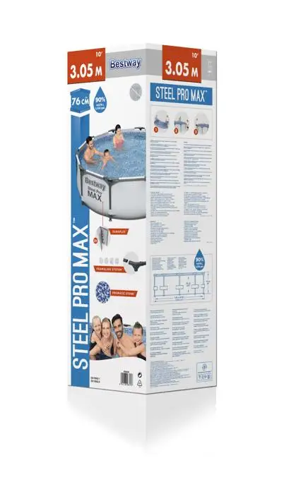  bestway new design steel frame pool with filter pump item 56408 size 305*76cm wiht best price