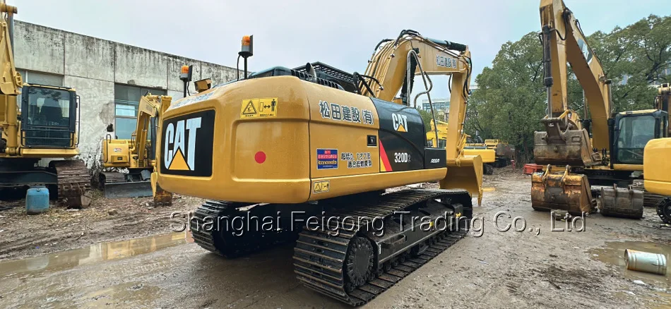 second hand Japan 20 ton 2022 crawler digger machine 90% new high quality low price good condition used excavator cat 320d2