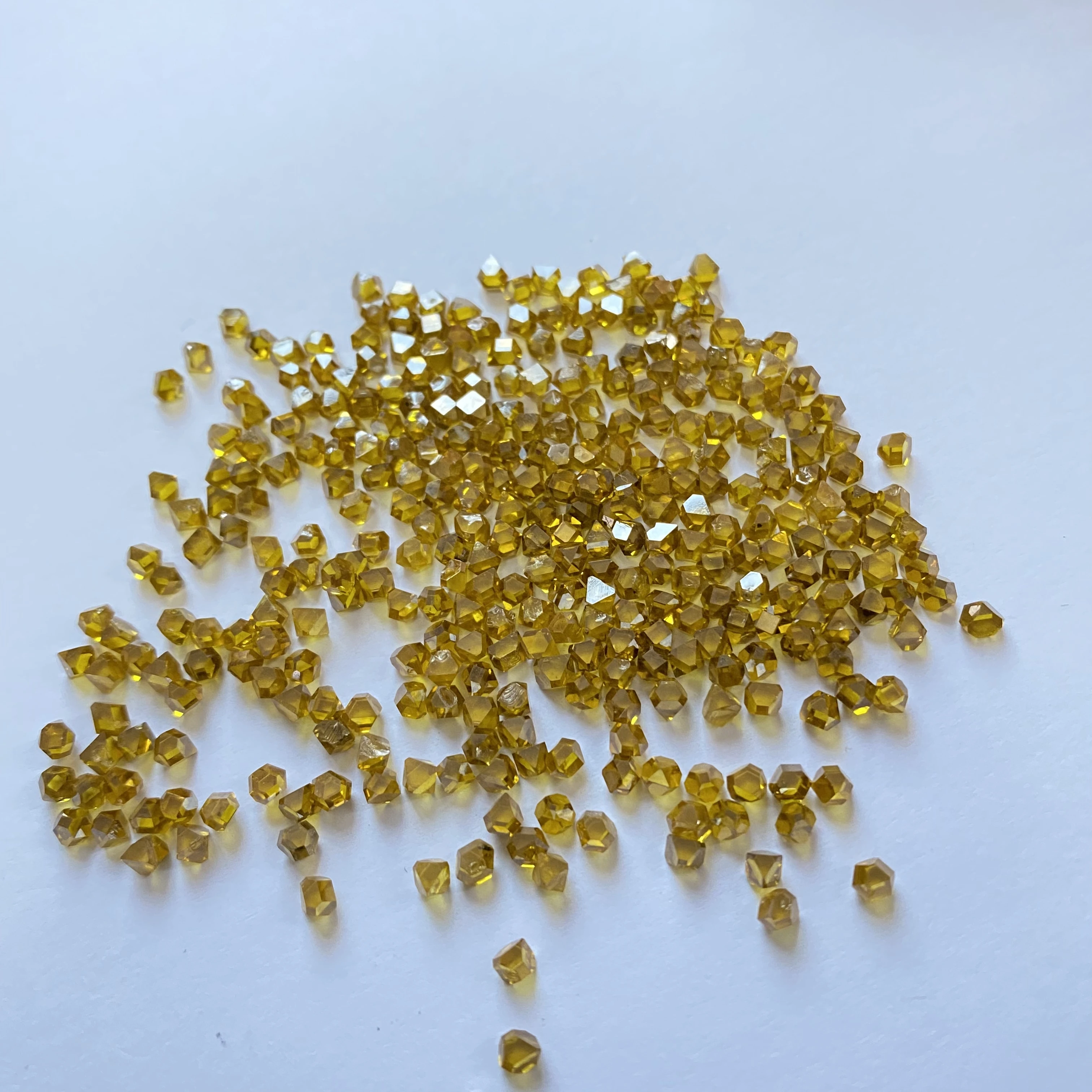 Hot selling very good quality yellow diamond single crystal abrasive 2.4-3.2mm
