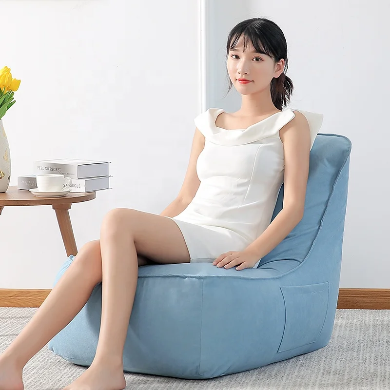 
2021 Modern Furniture Outdoor L Shape Coffee Lounge Bean Bag Sofa Chair 