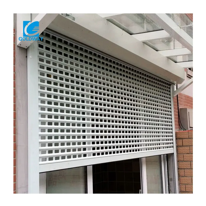 Automatic Ventilation Door Garage Door Perforated Roller Shutter Door