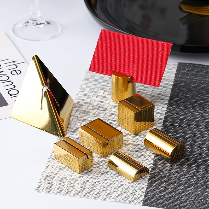 Place Card Holders, Desktop Display Card Stand, Business and Menu Card Holders for Wedding Office Restaurant Hotel