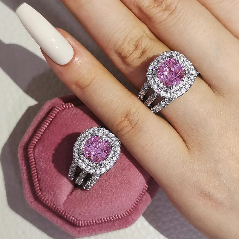Direct selling  fashion hot selling shaped colored diamond ladies daily wedding rings
