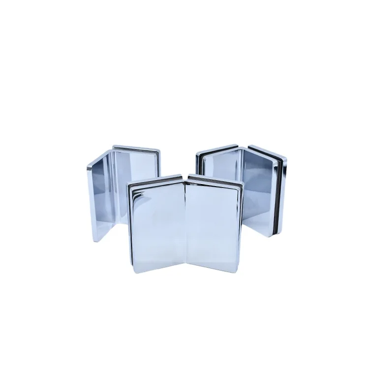 Glass Brackets Clamp Hinge Shower Clamps Tempered Glass Mount Corner Bathroom Door Glass Clamp