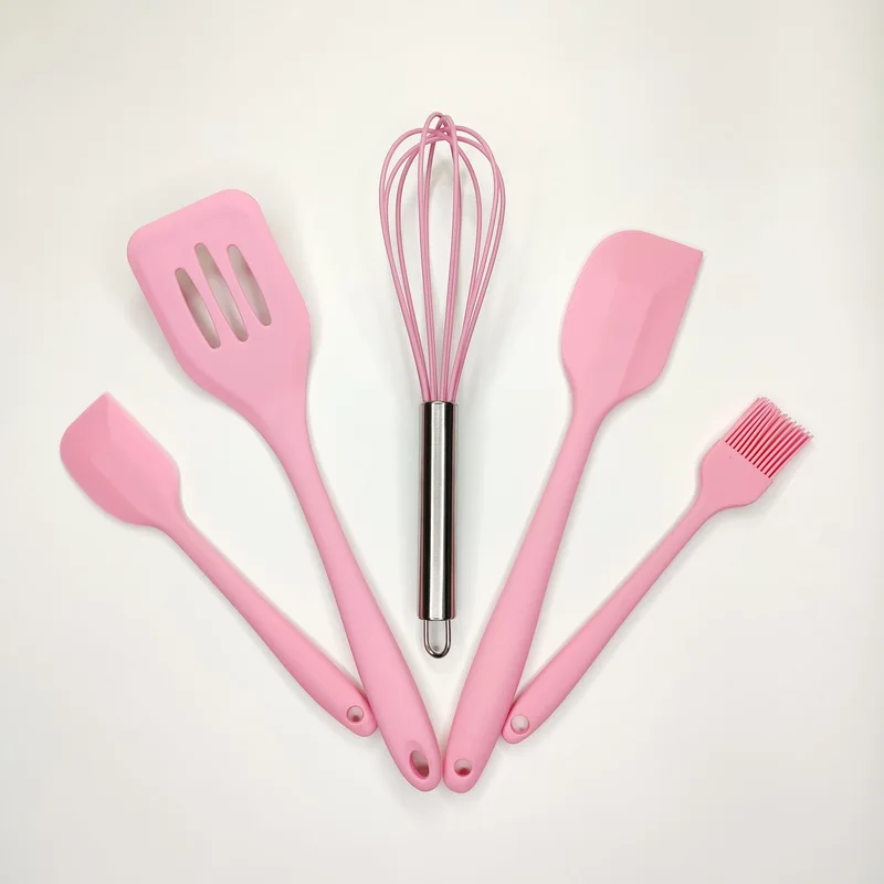 Silicone baking and pastry tool sets spatula turner brush whisk environmentally friendly kitchen utensils