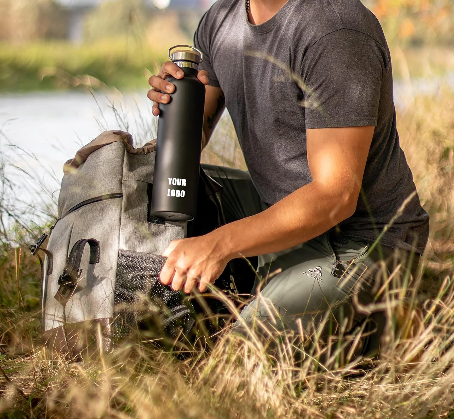 Botella Agua Acero Ino xidable con Pajita Termos Vaso Térmico Inoxidable Aislado de agua a prueba fugas