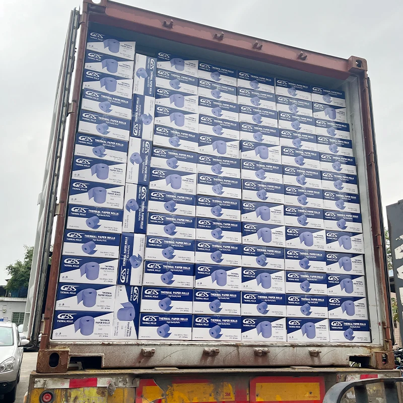 Sailing paper thermal billing roll cash register paper for pos machine 57*40mm dark and clear image