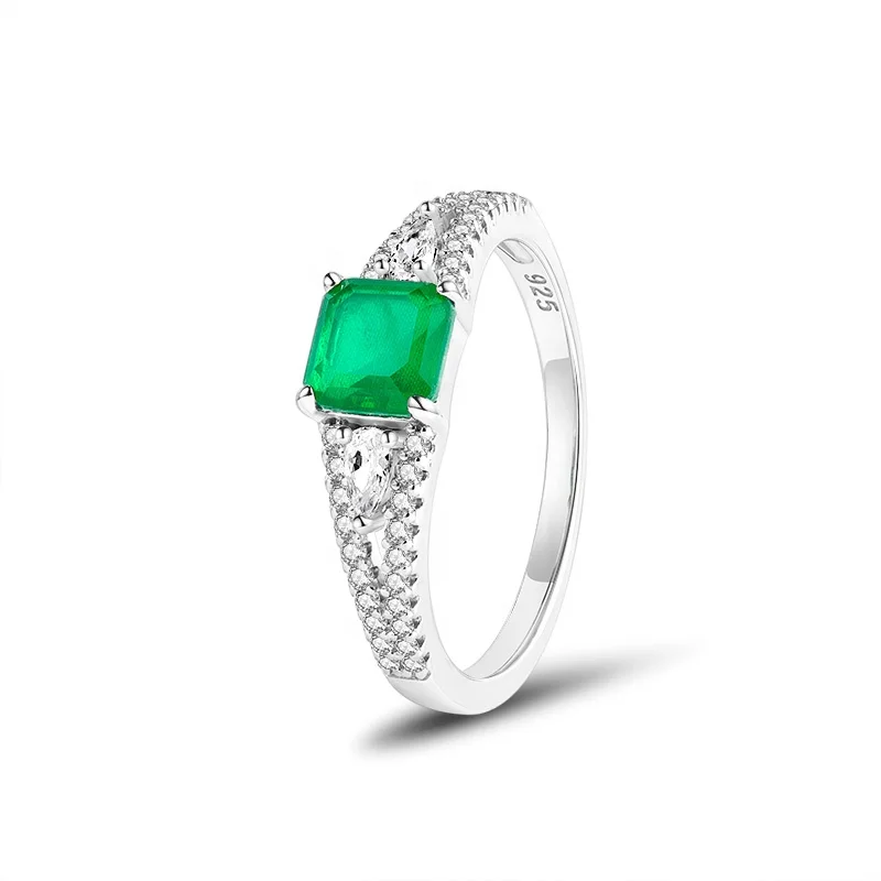 Fashionable Women 925 silver ruby stone ring