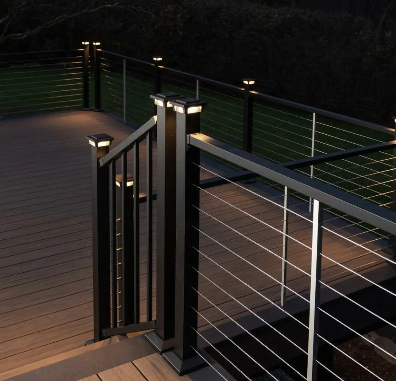 USA standard Stainless steel 304/316 cable railing system wire balustrade system for stair for balcony
