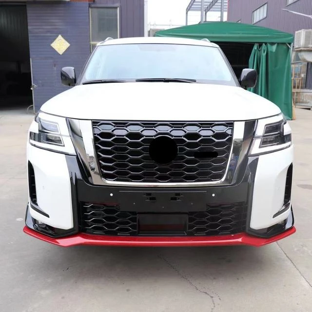 Front Rear Bumpers Body Kit For 2010 2011 2012 2013 2014 2015 2016 2017 2018 2019 Upgrade 2022 Nissan Patrol Y62 Nismo Model