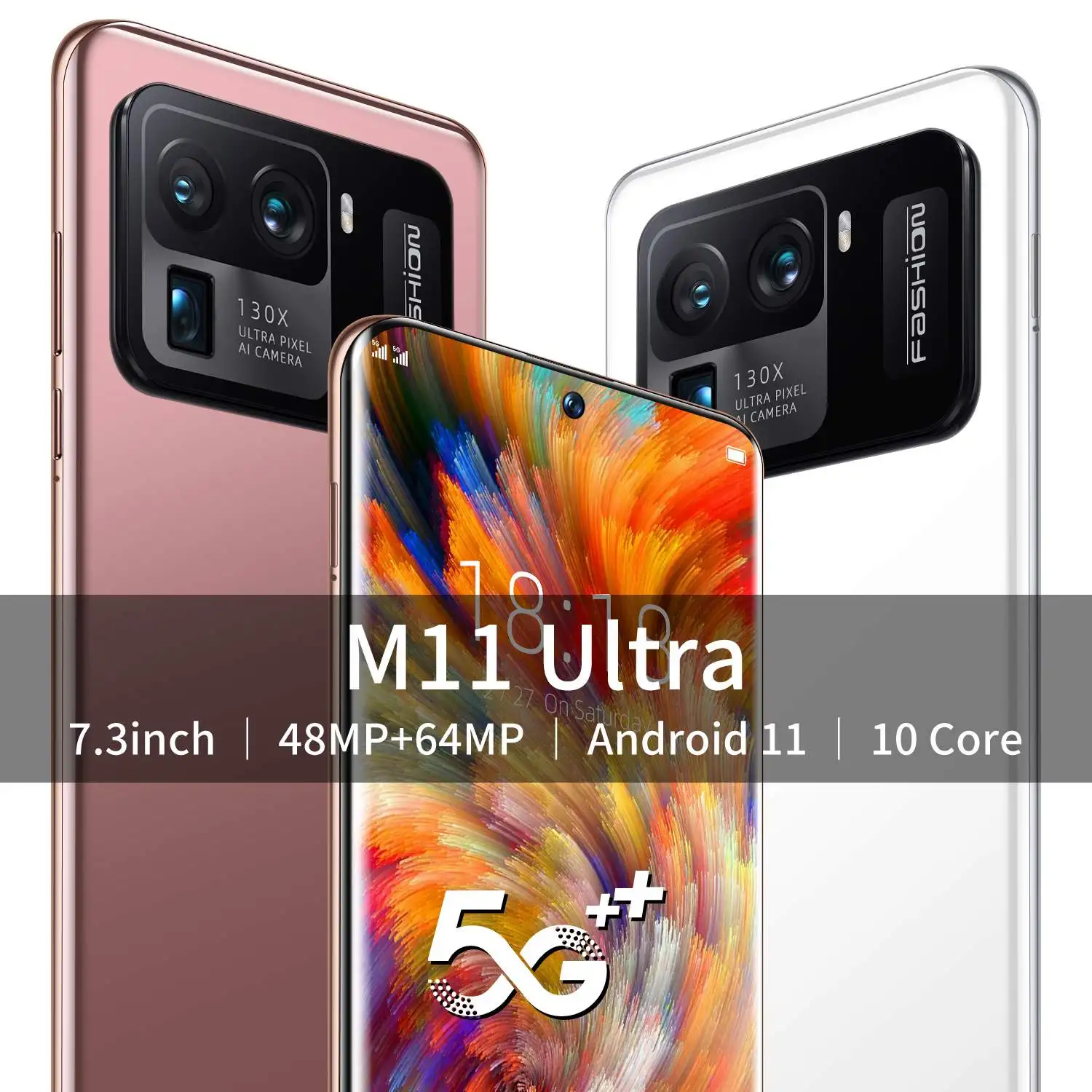 Глобальная версия оригинальных M11 U16GB + 512GB 4G 5G мобильных телефонов с GPS большой экран мобильный телефон Android разблокированный