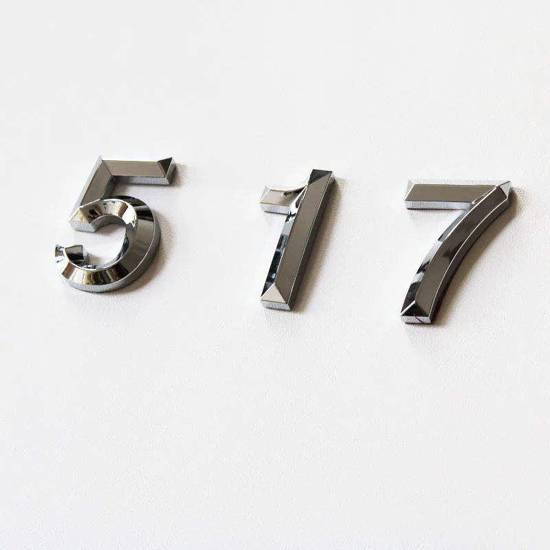 Пользовательские клейкие 3d Abs автомобильные номерные буквы Embolem для изготовления номерного знака автомобиля