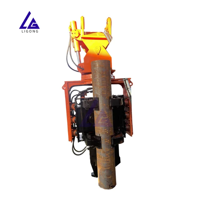 Effortless Installation With Side Grip Vibro Hammer Sheet Pile Driver Pilling solar pile with 20-30ton excavator