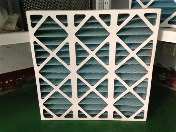 OEM Customized Merv Filter Panel Folded Panel Pleat Air Filter For HVAC System