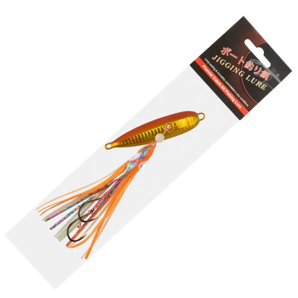 J25 40g to 200g Slow Barras Dyeing Machine Striped Bass Jigs Mackerel Toma China Supplying Sea Metal Jig Vertical Jigging