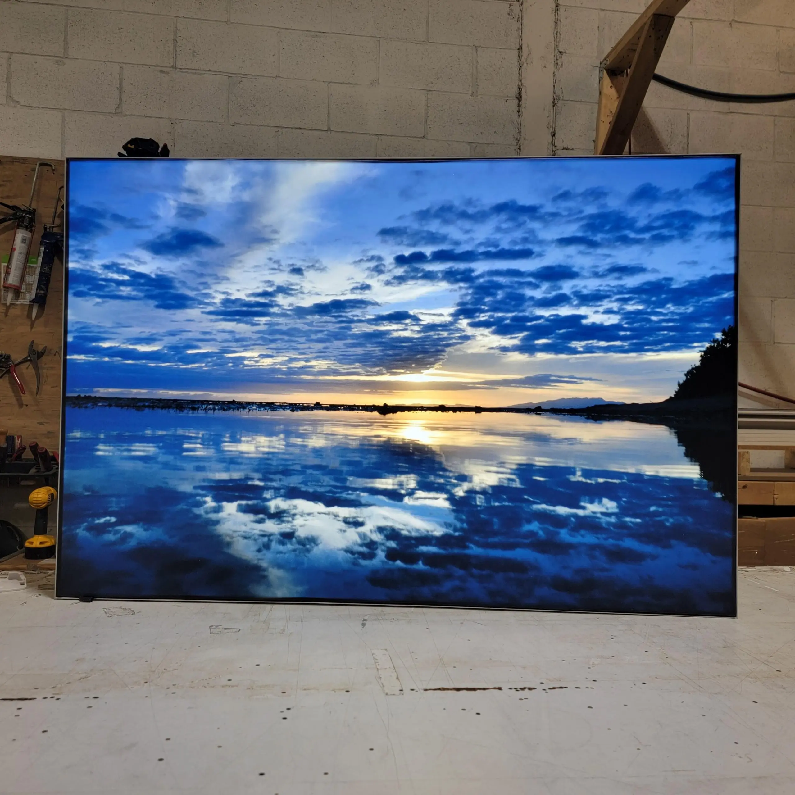 custom backlit textile light box fabric printing for frameless seg exhibition fabric led light box