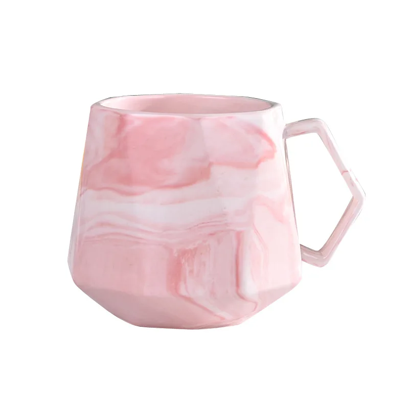 Custom printed porcelain design coffee couple mug ceramic wedding marbled gift mugs set with lid and spoon