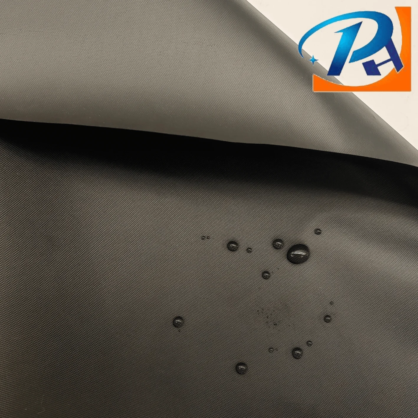 waterproof 210d polyester fabric Black silk blackout tent fabric for Beach/Events/Party