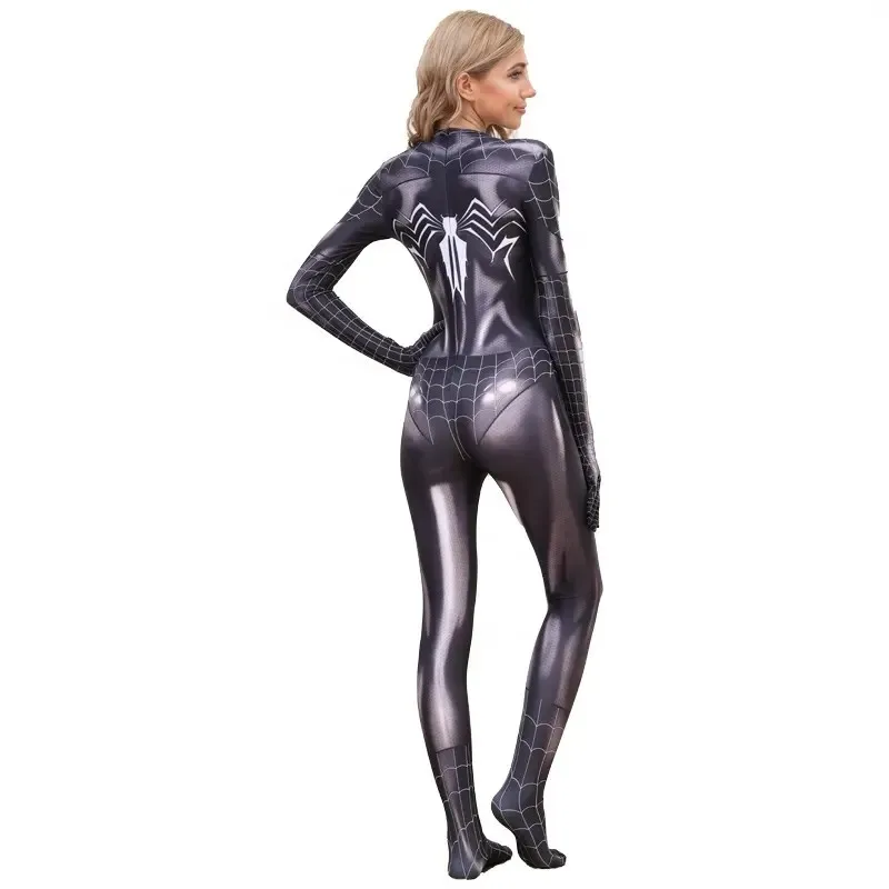 Sexy Adult Halloween Cosplay Costume Spiderwoman Uniform Women Plus Size Spiderman Movie Series Clothing Performance Clothes