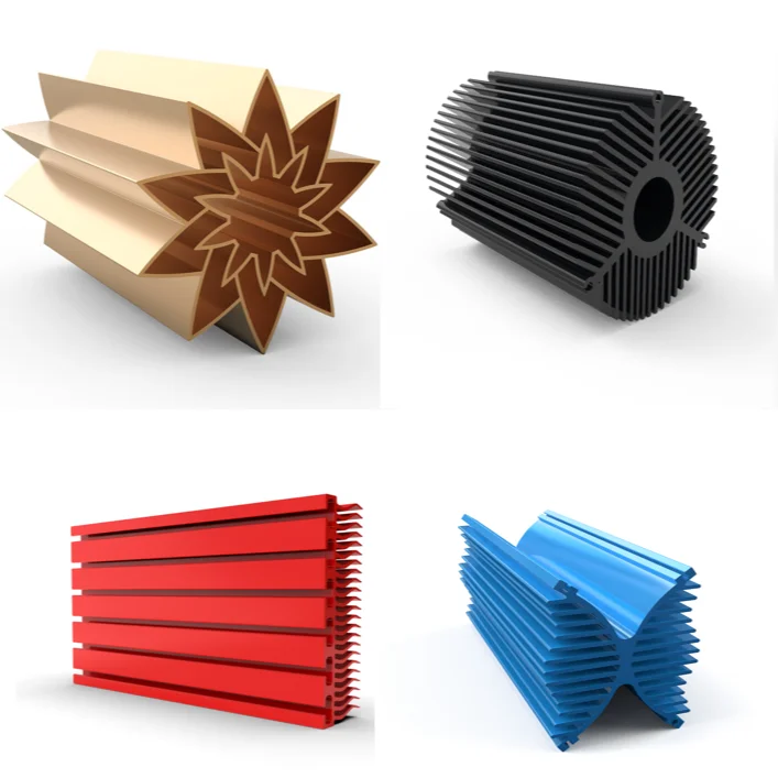 Китайский производитель OEM под заказ высокопроизводительный радиатор экструзионный алюминиевый профиль для светодиодов