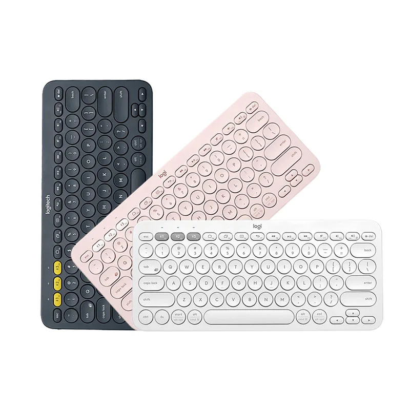 Беспроводная мини-клавиатура Logitech K380 с Bluetooth черная несколькими устройствами розовая