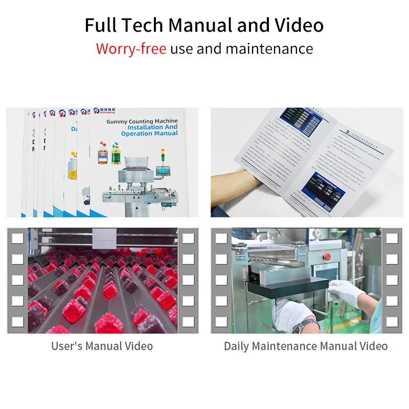 Custom Device Food Grade Full Automatic Electronic Count Bottling Vitamin Bear Candy Gummy Counting Machine