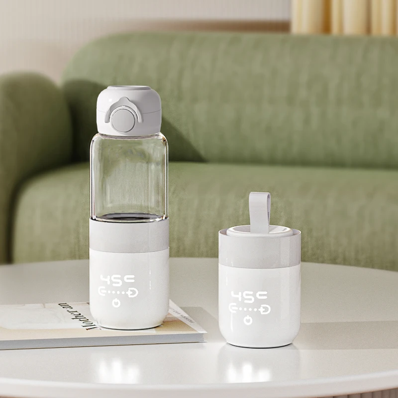 2024 Baby Bottle Warmer Portable Travel Milk Warmer Infant Feeding Bottle Heated Cover Insulation Thermostat Smart Home And Car