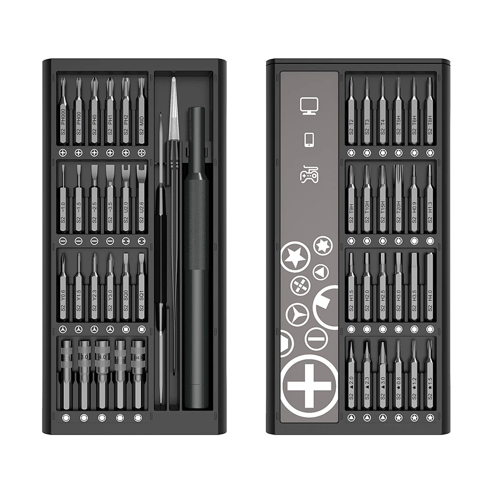 50 In 1 Mini Precision Screwdriver Set with S2 Steel Multipurpose Bits Professional Mobile Phone Repair Tools