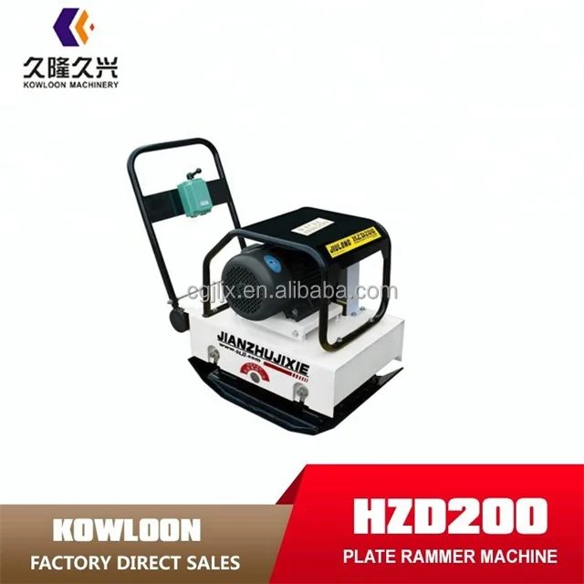 Homemade Rubber Plate Compactor HZD110 type Wacker Plate Tamping rammer Compaction machine Capacity Price