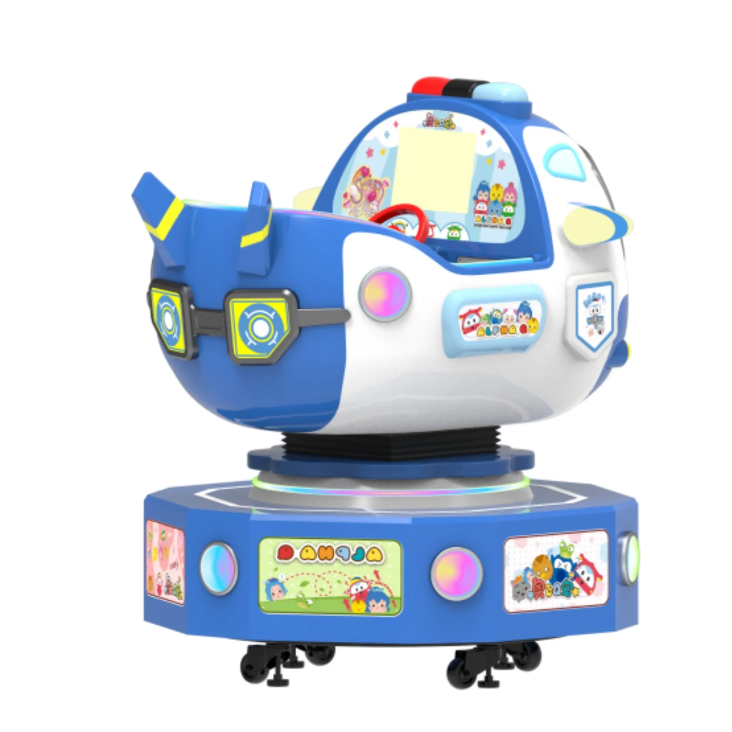 Good Profit 3D Racing Games Machine Electric Kiddie Airplane Ride Coin operated Kiddie Ride on for Young Riders