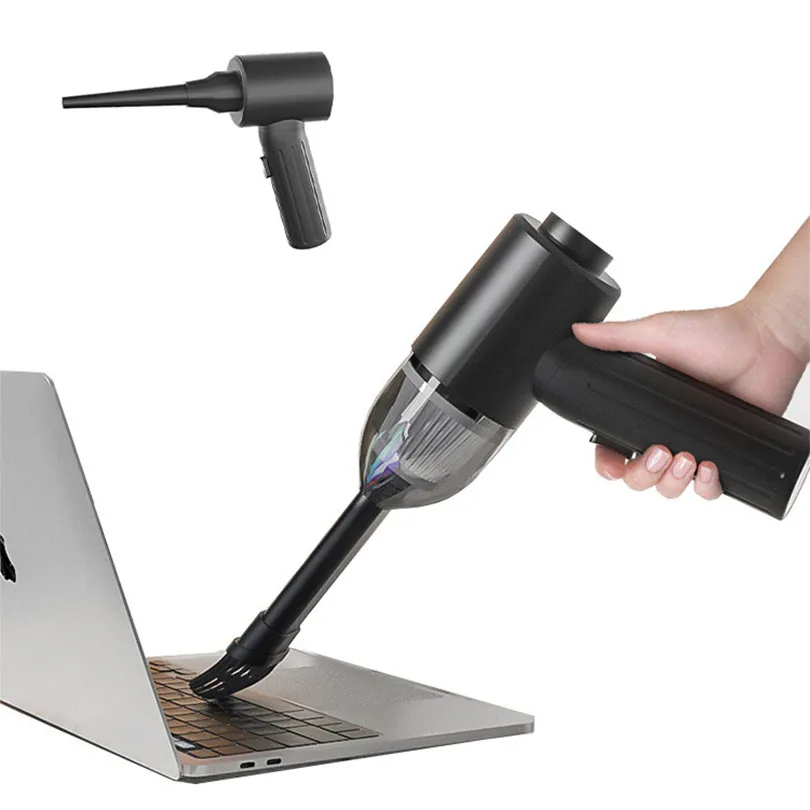 4 in 1 Portable Air Pump Quick filling Mattress Pump Wireless Rechargeable Air Duster Handled Car Vacuum Cleaner