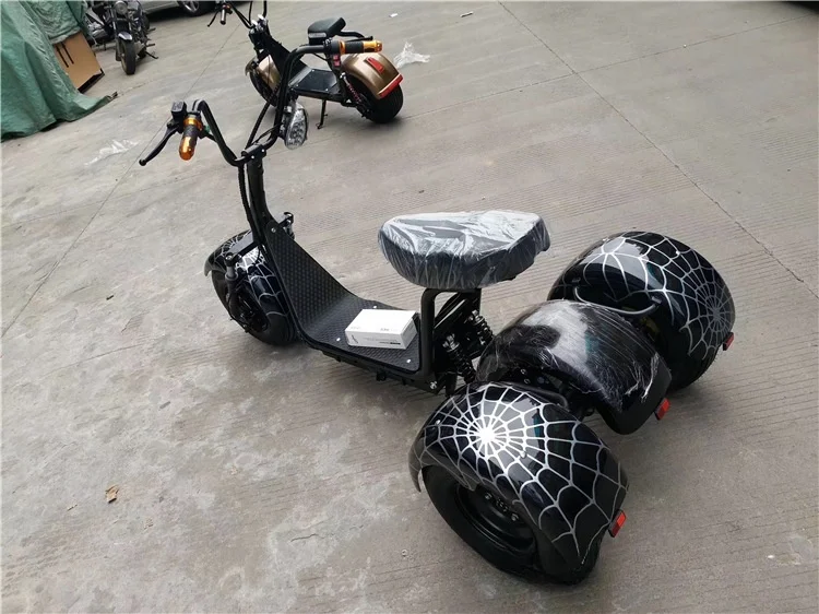 [usa Eu Cn Stock] 3 Wheels 1000w/2000w/3000w 60v High Speed 35-60km/h Fat Tire Electric Scooter Citycoco Scrooser