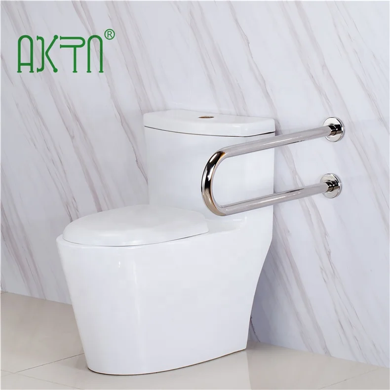 Hospital U Shape Toilet Safety Hand Rails Support Shower Stainless Steel Bathroom Grab Bars  Elderly Bathroom Safety Grab Bar