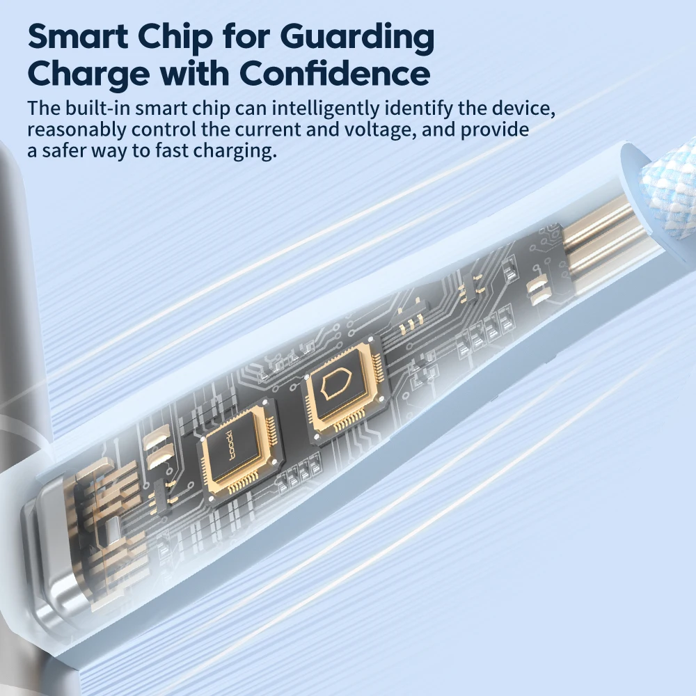 Toocki 100 W C toC Hiogh Quality Type-C to USB-C PD 60W 100W Fast Charging Data Cable