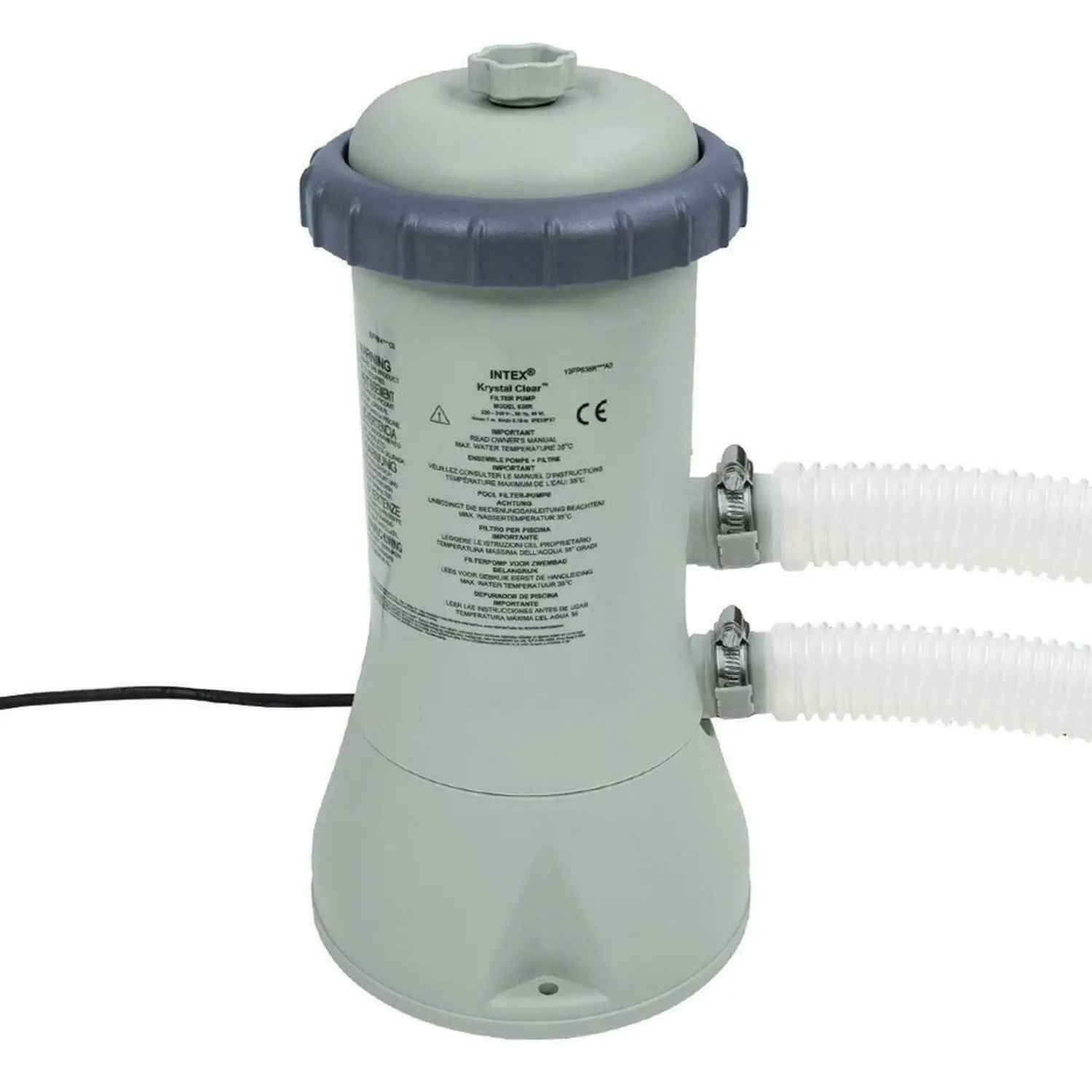 INTEX 28638 Outdoor Swimming Pool  Filter Pumps and Accessories 1000 Gph Cartridge Water Filter Pump With 220-240 Volt