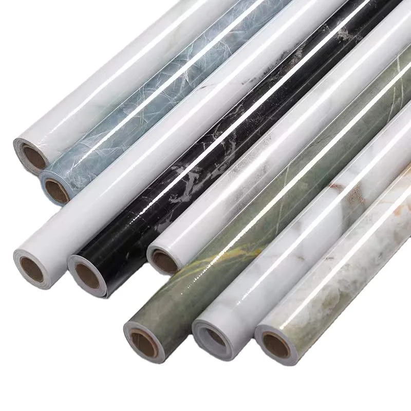 Kitchen oil oil sticker waterproof marble furniture film self-adhesive wallpaper tile table top cabinet stickers