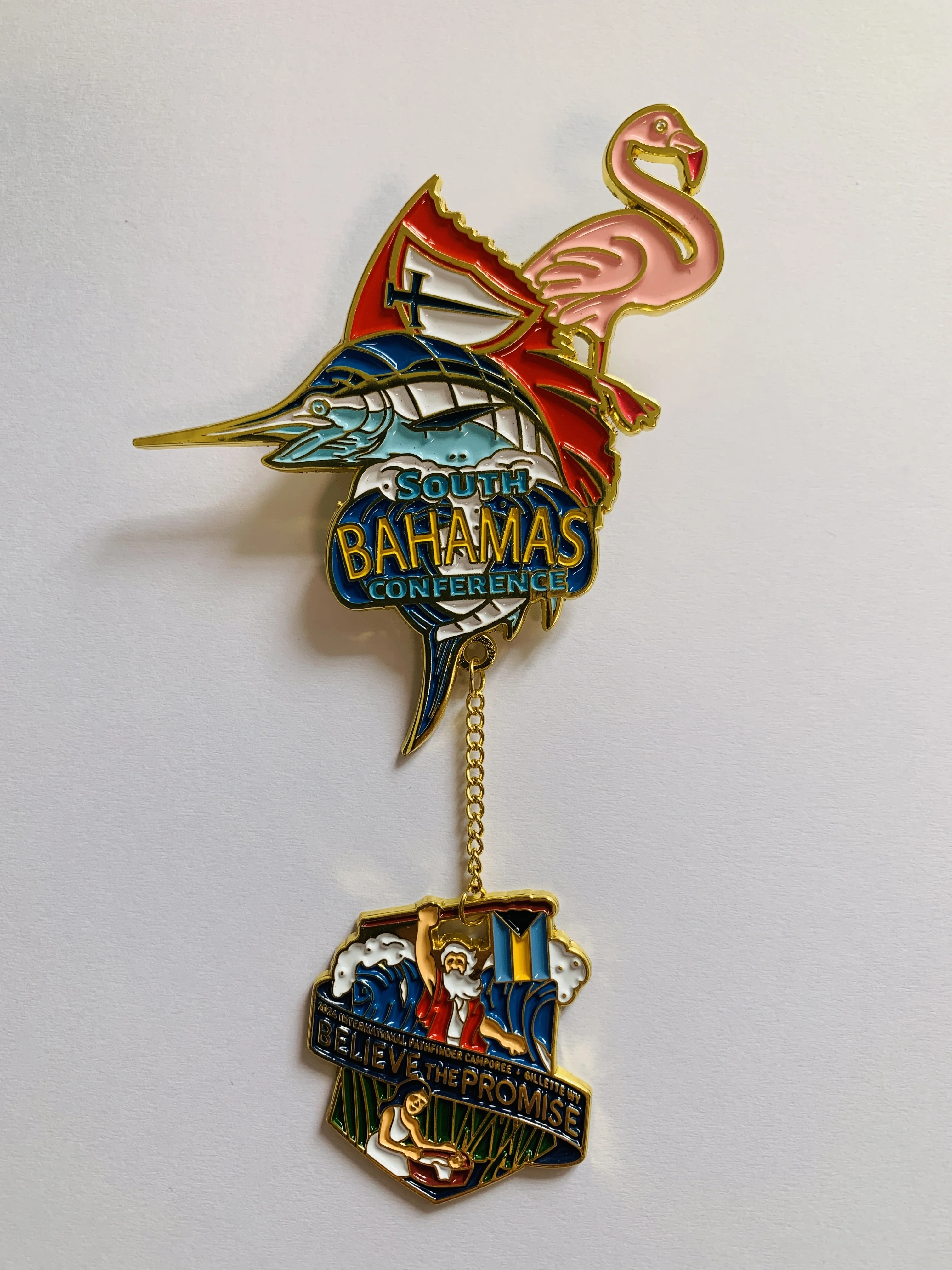 2024 International Pathfinder Camp Believe The Promise enamel pin