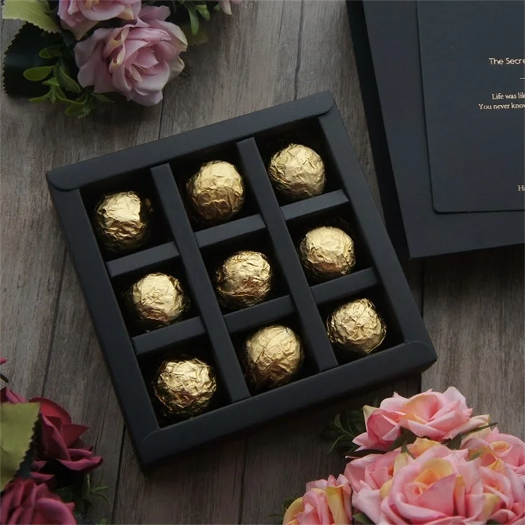 Free Shipping Fancy Craft Packing Chocolate Packaging Boxes Cards