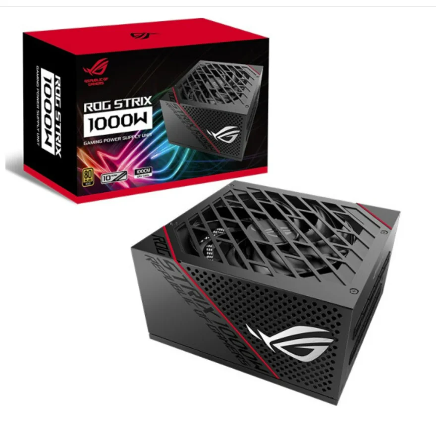 Brand new ROG STRIX 1000W Gold Full mode Power supply dual CPU power supply /10 years warranty/Gold certification