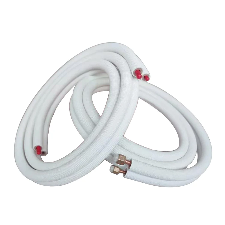 1/4 5/8 двойной расклешенный набор линий hvac Изолированная труба переменного тока кондиционер медь