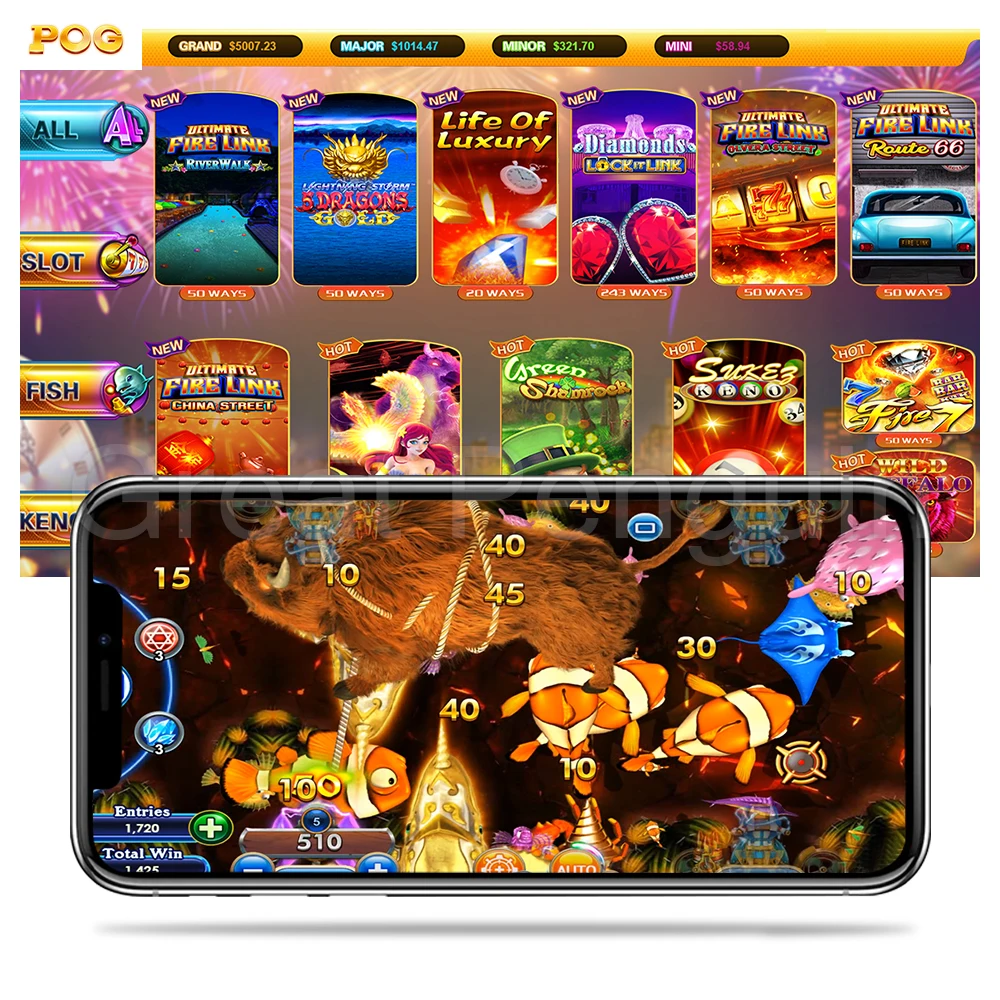 Планшет для ПК, мобильного телефона, с высоким сенсорным экраном, Fire Link, игровое программное обеспечение для онлайн-казино, слот для игр