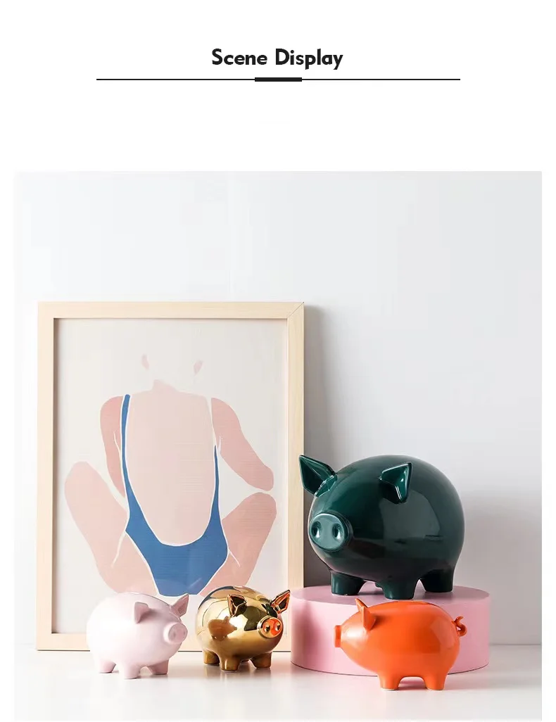 bhm Other home decor ceramic vase centerpiece decoration  table for piggy banks