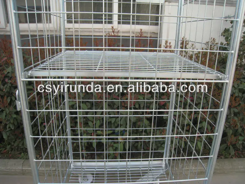  Складная логистическая тележка для контейнеров на 4 двери