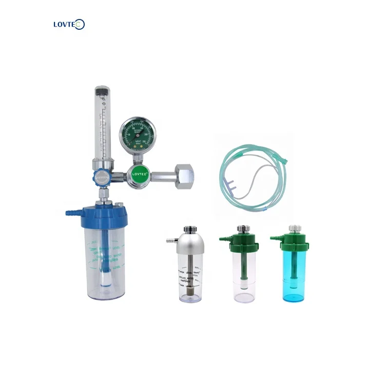 Cga540 bullnose медицинский кислородный регулятор с расходомером увлажнитель для цилиндра