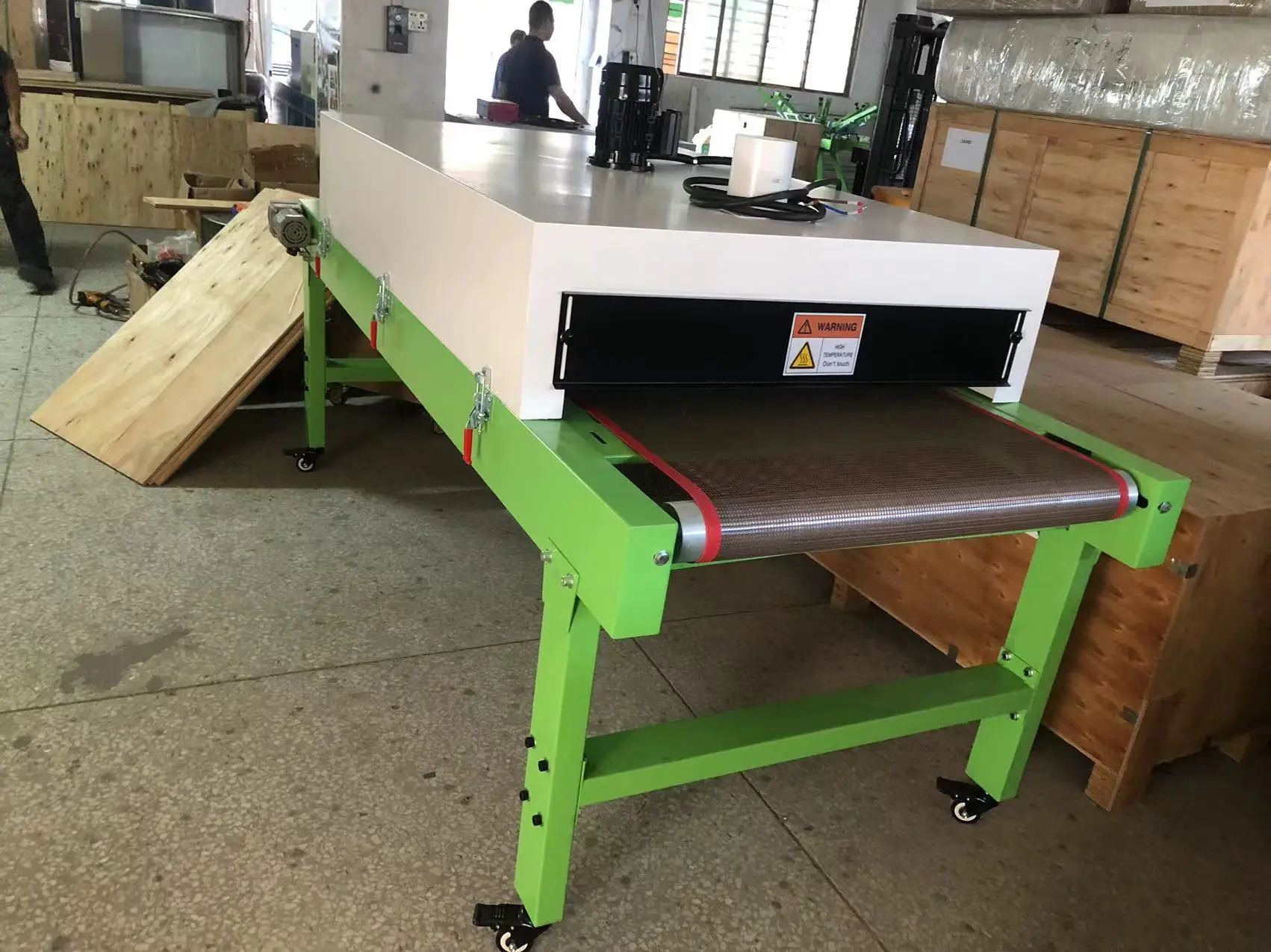 Hot drying tunnel conveyor dryer oven for clothing IR drying machine Infrared t-shirt screen printing Tunnel dryer for Fabric