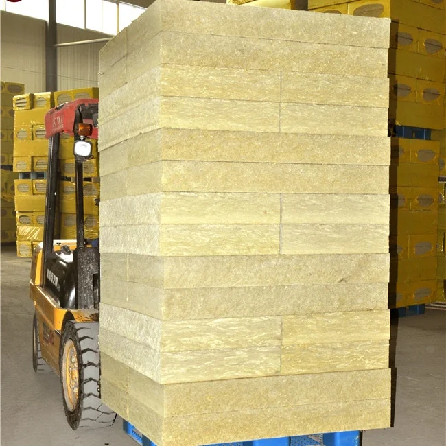 Thermal insulation board fireproof panel exterior wall roof basalt rock wool insulation 160 kg m3 100 mm mineral wool
