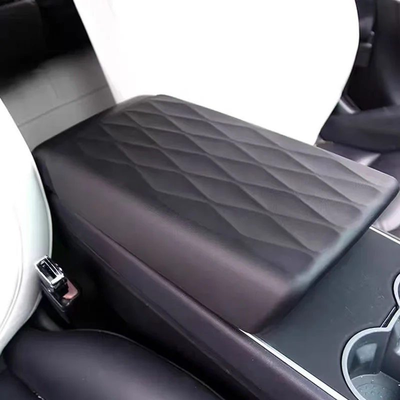 High Car Armrest Cover for Tesla Model 3 Model Y Center Console Protector Pad
